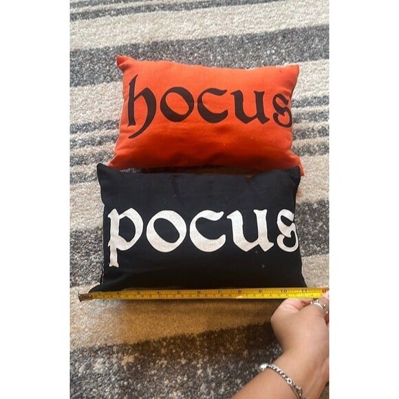 Target Halloween Hocus Pocus Pillow Home Decoration Black and Orange - Picture 4 of 6